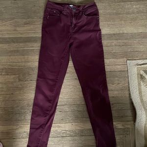 Maroon high rise Jeans